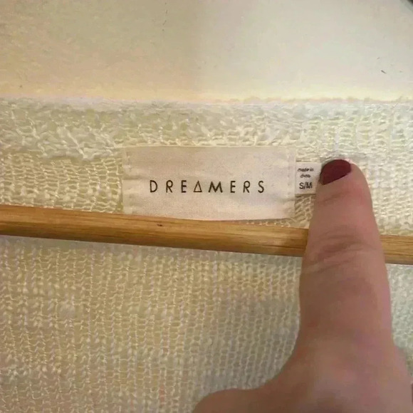 Dreamers Rainbow Bottom Short Sleeve Sweater Shrug Oversized Size S/M - Picture 4 of 5